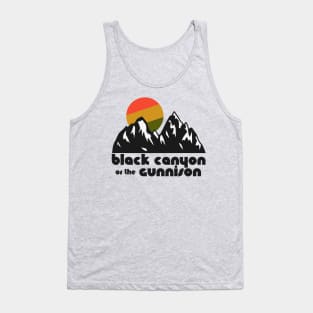 Retro Black Canyon of the Gunnison ))(( Tourist Souvenir National Park Design Tank Top